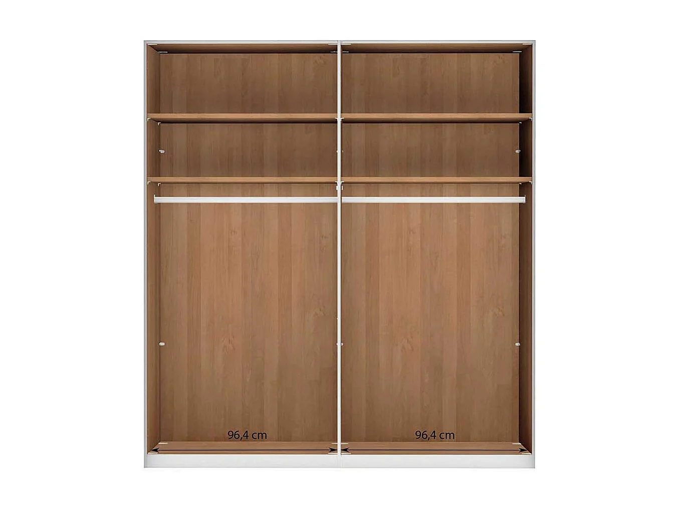 Schlafzimmerschrank aus Eiche teilmassiv Spiegel