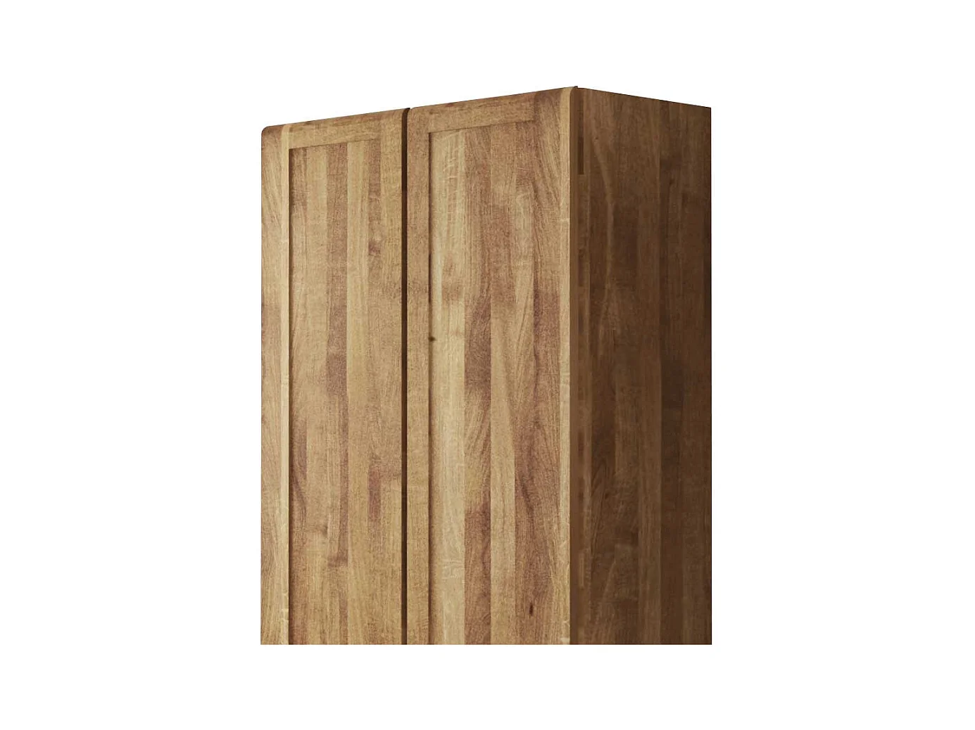 Kleiderschrank aus Wildeiche Massivholz 90 cm