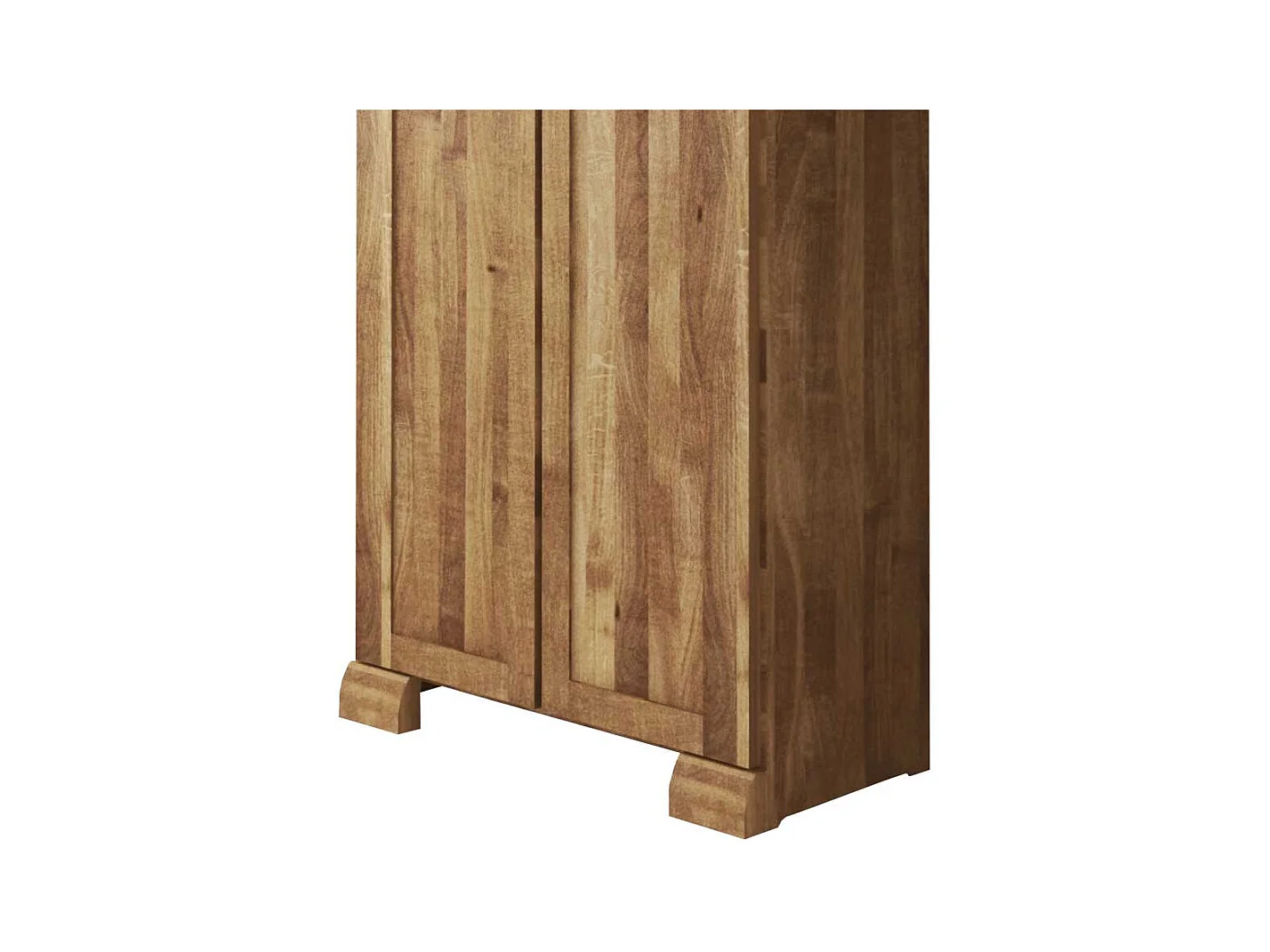 Kleiderschrank aus Wildeiche Massivholz 90 cm