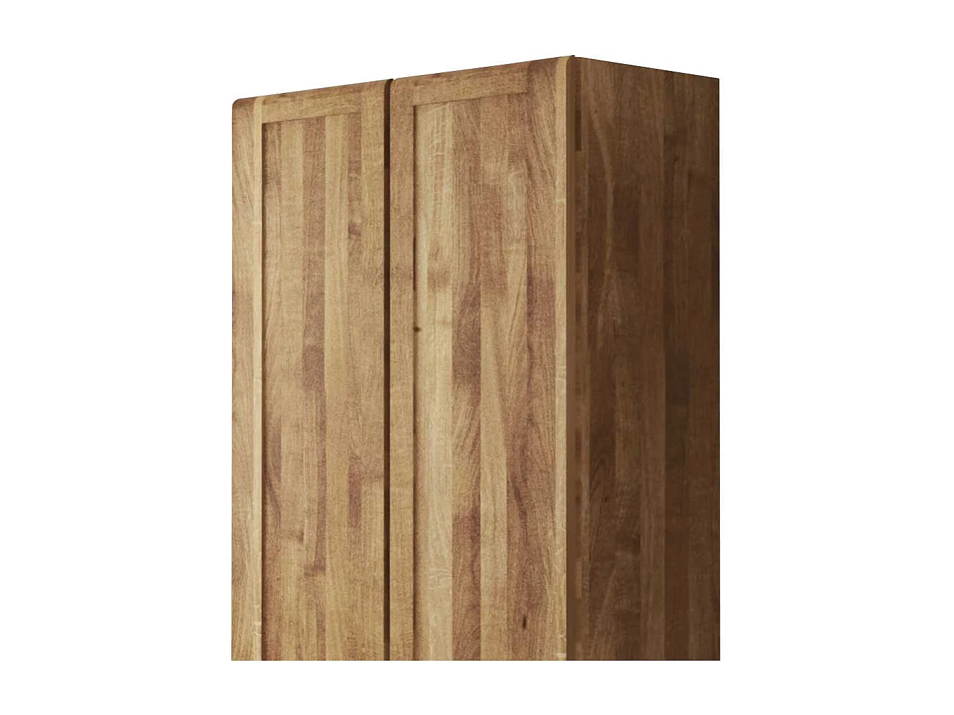 Kleiderschrank aus Wildeiche Massivholz 90 cm