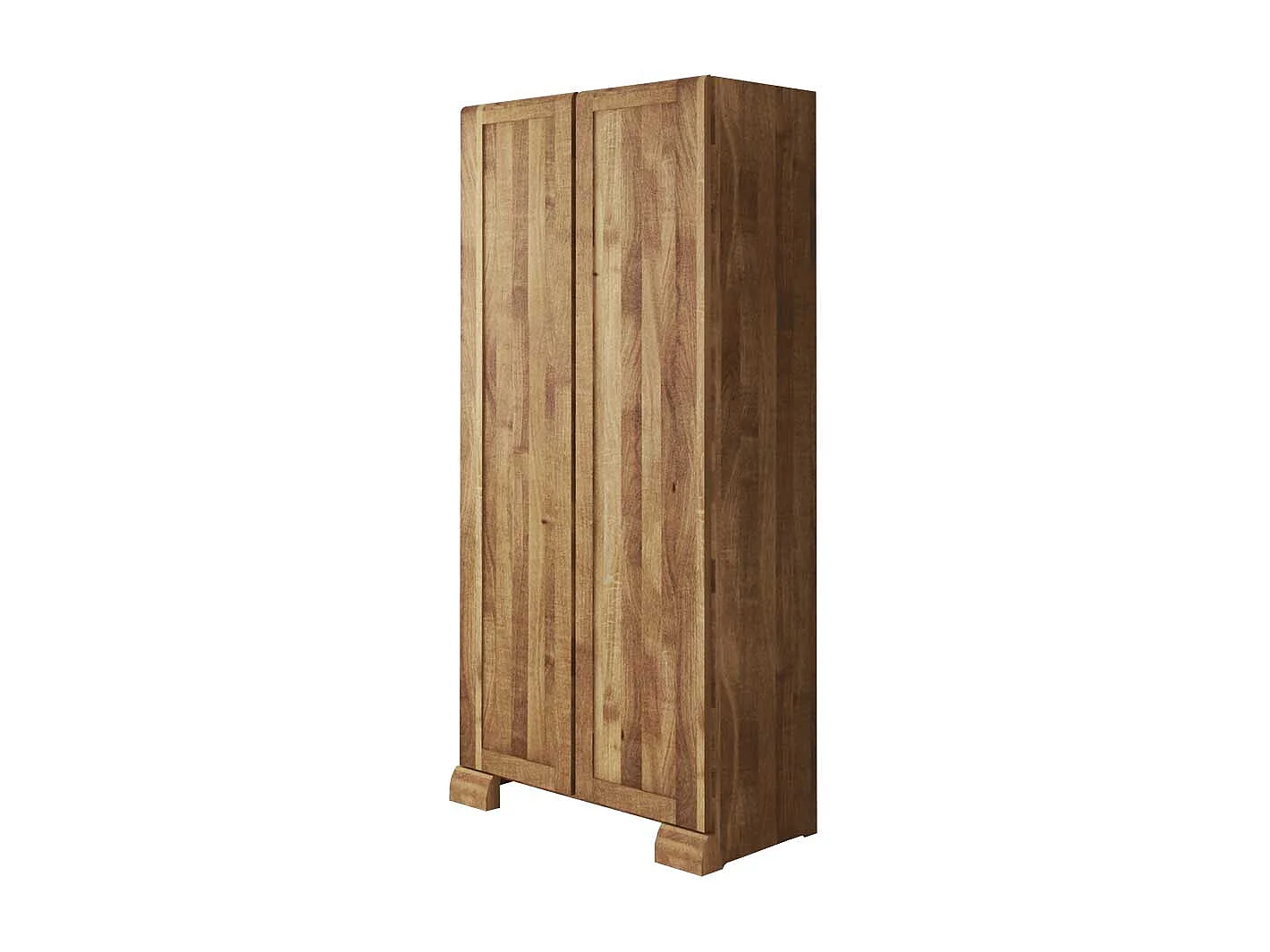 Kleiderschrank aus Wildeiche Massivholz 90 cm