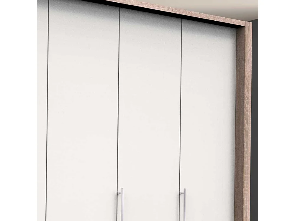 Moderner Schlafzimmerschrank mit vielen Schubladen 3 türig