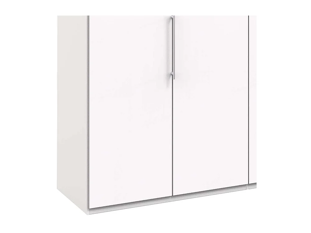 Moderner Kleiderschrank in Weiß 3 türig