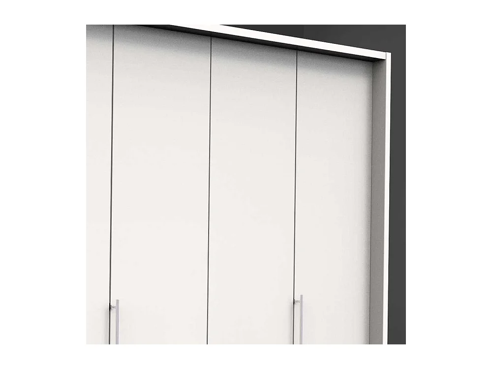 Moderner Kleiderschrank in Weiß 3 türig