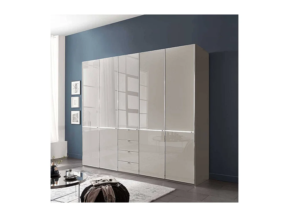 Kleiderschrank Schlafzimmerschrank in Grau Made in Germany