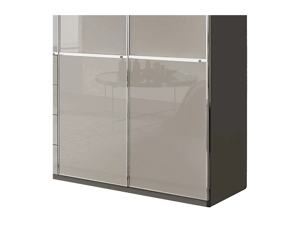 Kleiderschrank Schlafzimmerschrank in Grau Made in Germany