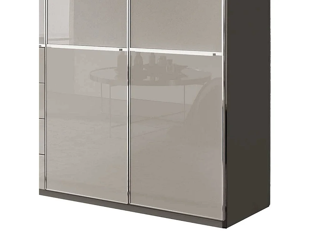 Kleiderschrank Schlafzimmerschrank in Grau Made in Germany