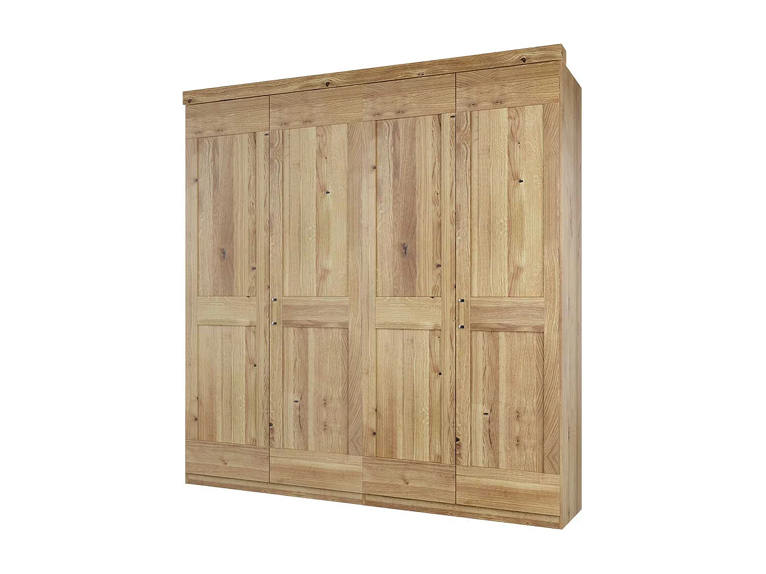 Teilmassiver Kleiderschrank in Asteichefarben Landhausstil