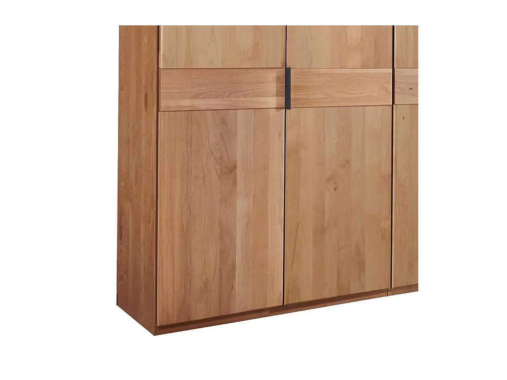 Kleiderschrank Holzkleiderschrank mit Drehtüren 197 cm breit