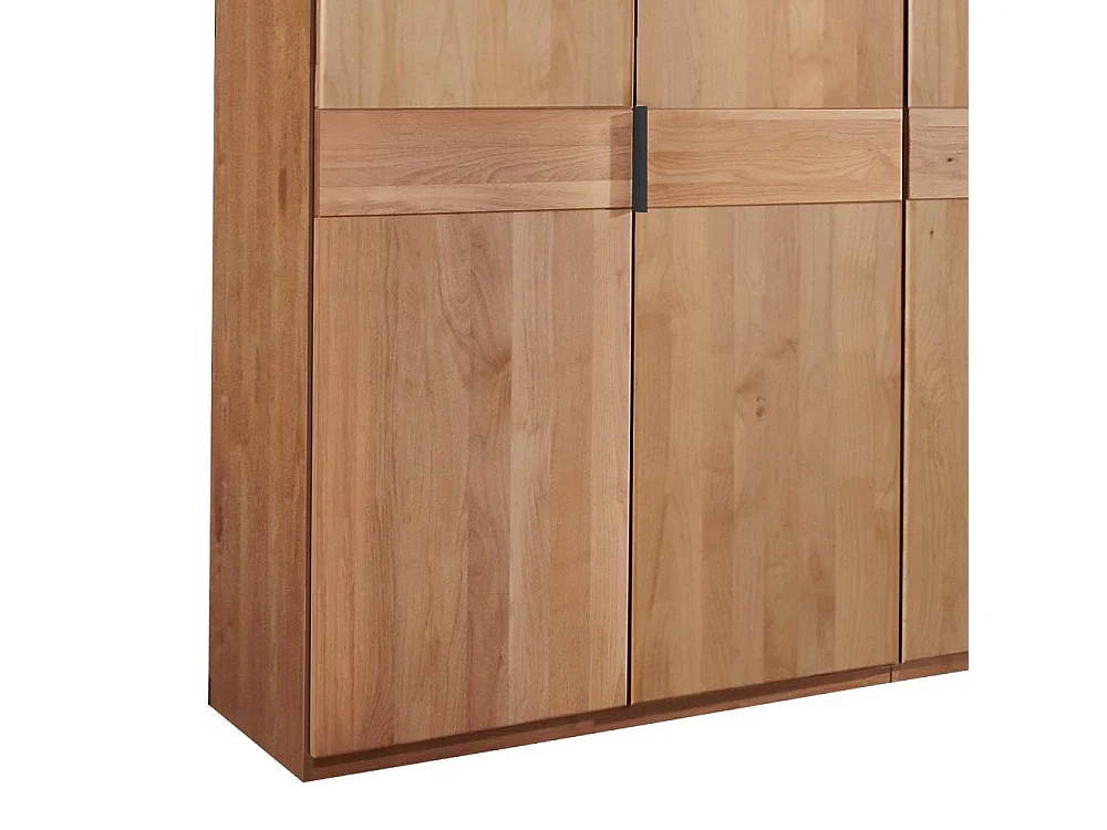 Kleiderschrank Holzkleiderschrank mit Drehtüren 197 cm breit