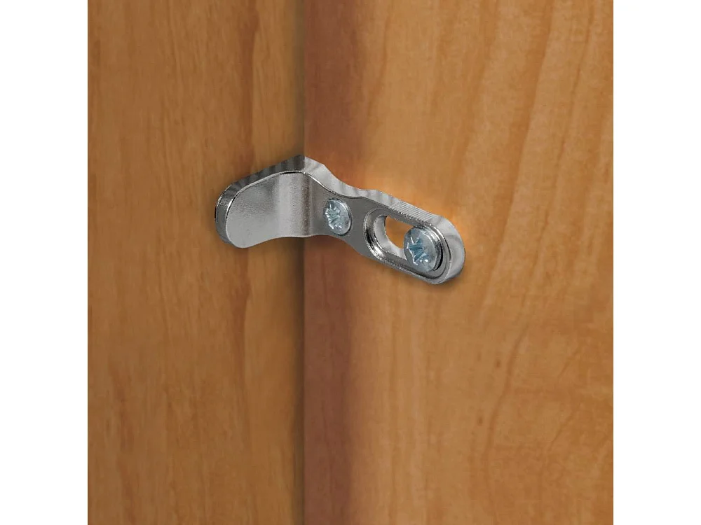 Kleiderschrank Holzkleiderschrank mit Drehtüren 197 cm breit