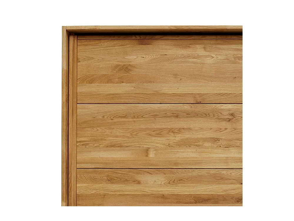 Schiebetürenschrank aus Wildeiche Massivholz Spiegelglas