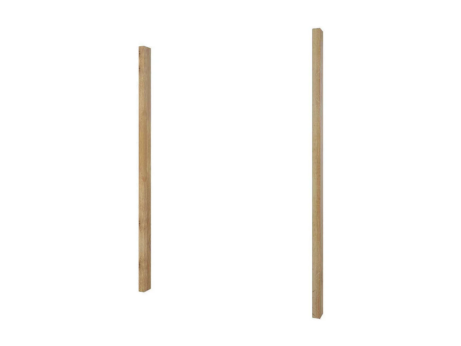 Asteiche teilmassiv Kleiderschrank mit Spiegeltür 221 cm hoch