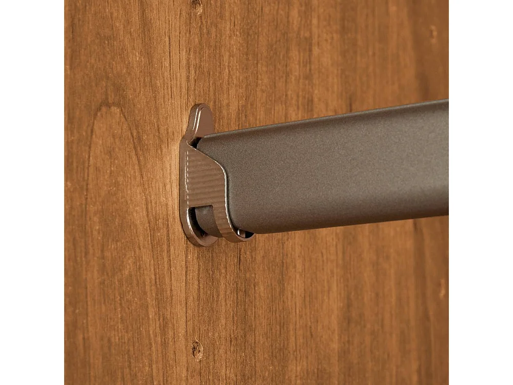 Kleiderschrank Spiegelschrank in Erlefarben mit Drehtüren