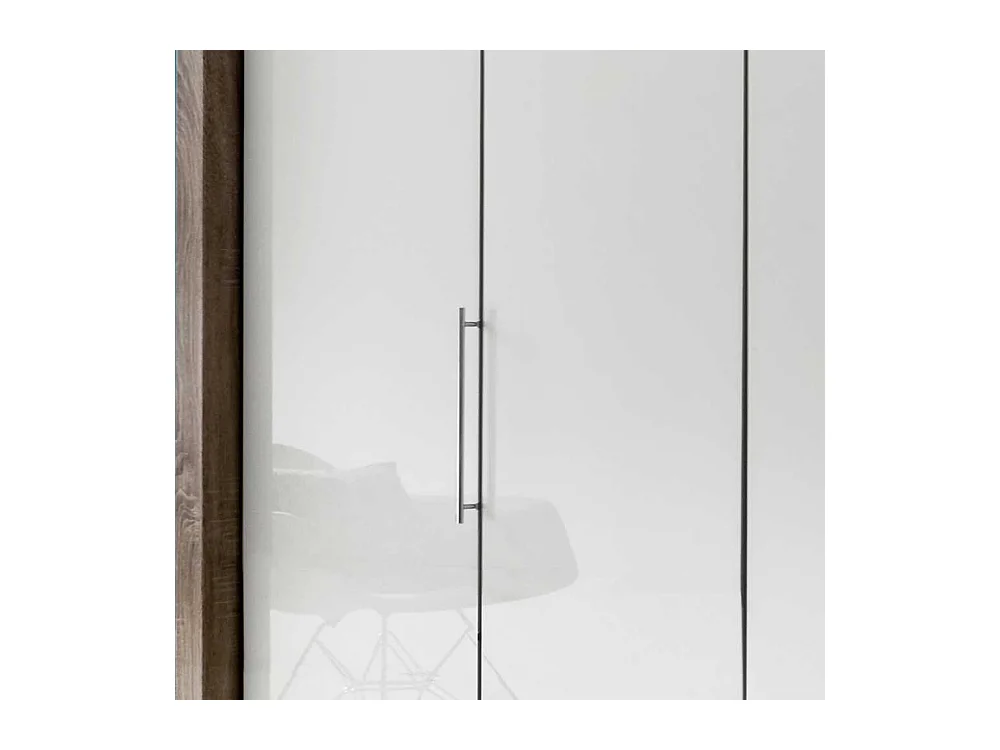 Falttüren Schlafzimmerschrank in Weiß Eiche Trüffel