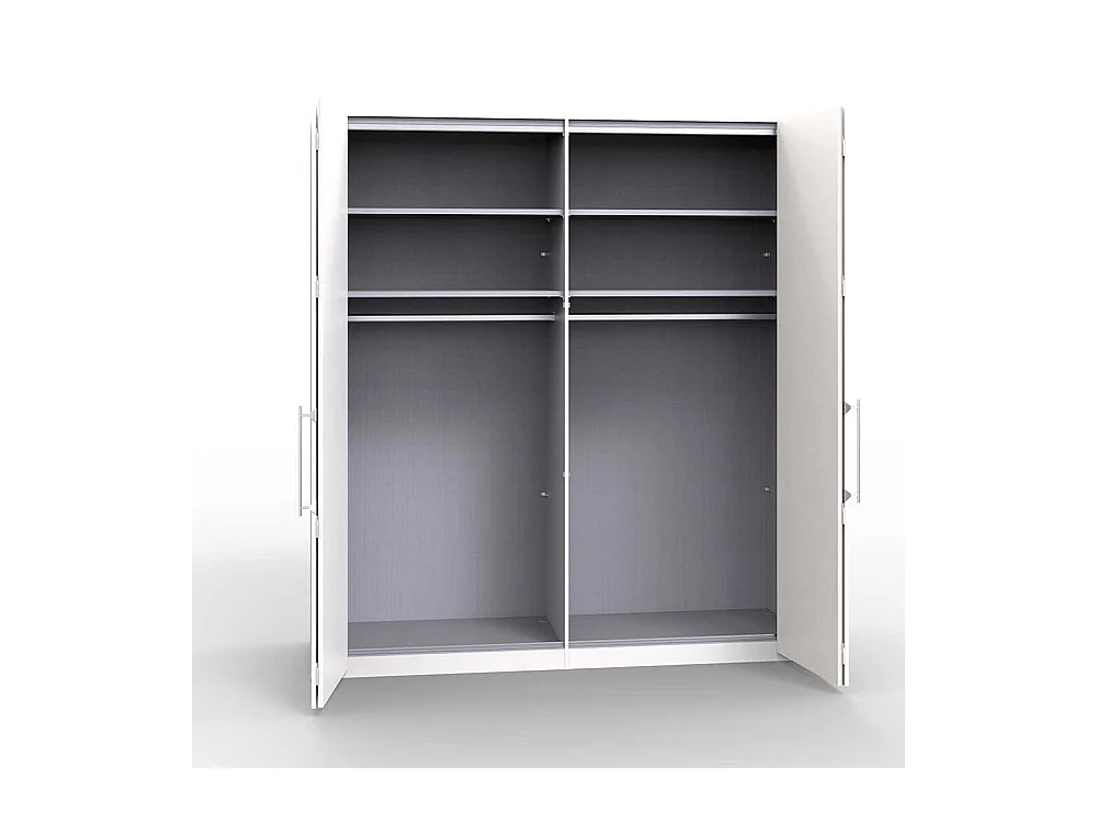 Falttüren Schlafzimmerschrank in Weiß Eiche Trüffel