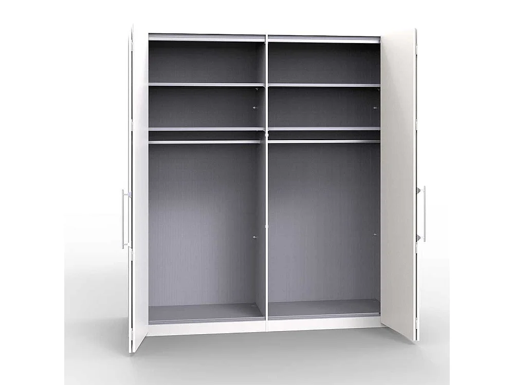 Falttüren Schlafzimmerschrank in Weiß Eiche Trüffel