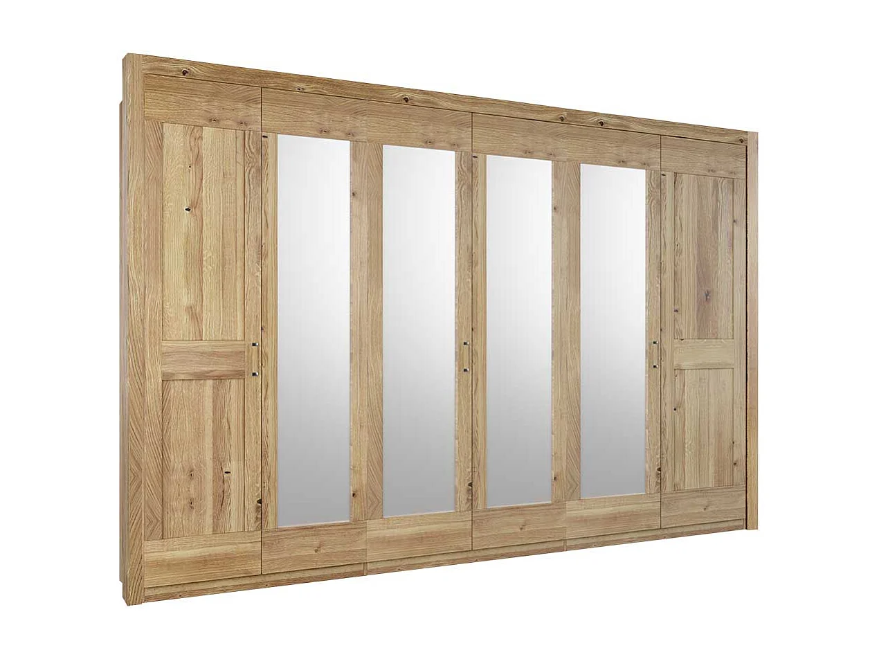 6 Türen Kleiderschrank mit Spiegeln Asteichefarben Landhaus