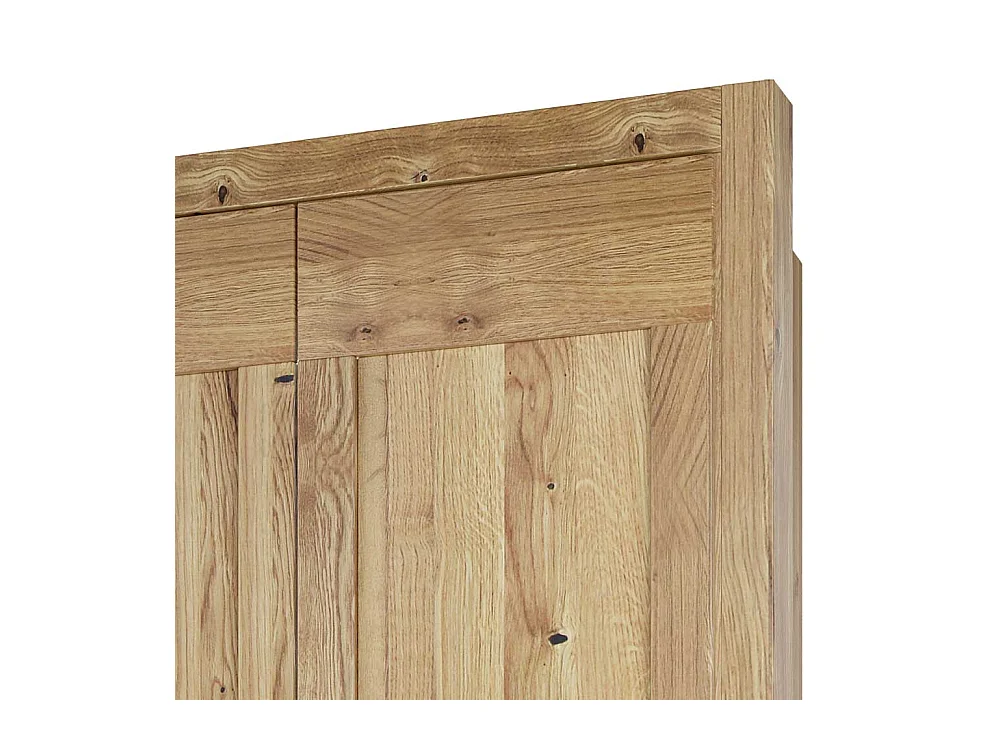 Drehtüren Kleiderschrank mit zwei Schubladen Landhausstil