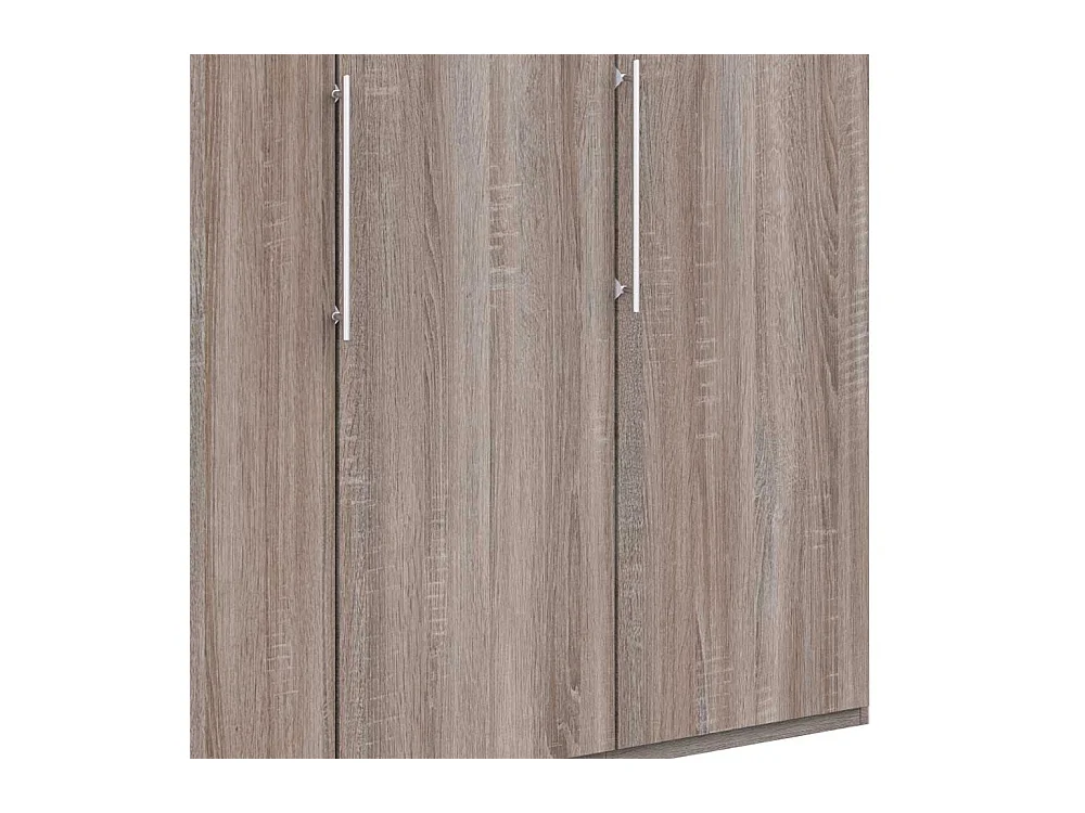 Moderner Schlafzimmerschrank in Eiche Trüffelfarben 2 türig