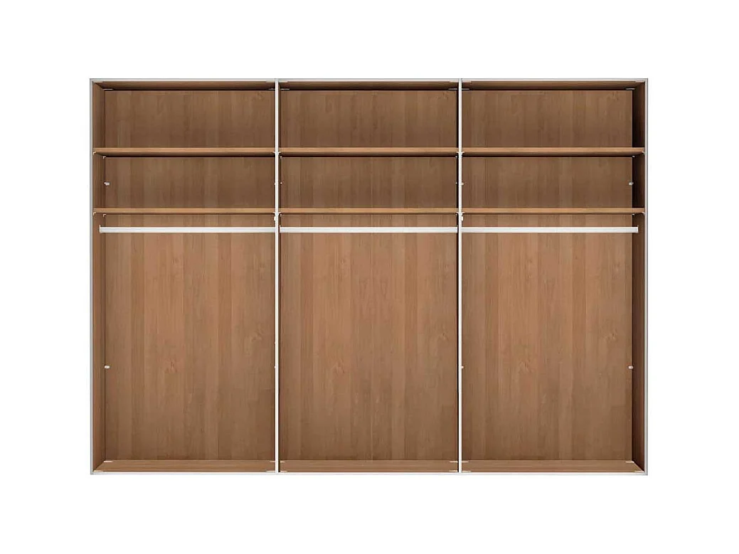 Drehtürenschrank aus Eiche teilmassiv Spiegel