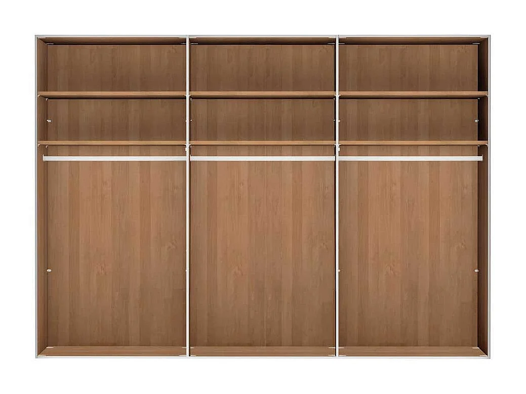 Drehtürenschrank aus Eiche teilmassiv Spiegel