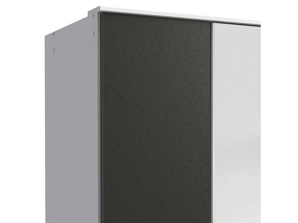 Drehtürenschrank Gästezimmer mit drei Schubladen modernem Design