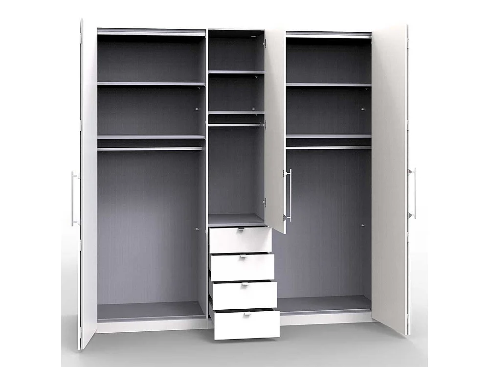 Schlafzimmerschrank in Eiche Trüffelfarben 3 türig mit Schubladen