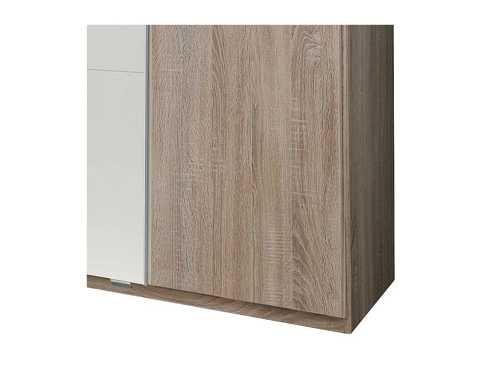 XL Schlafzimmerschrank 272 cm oder 316 cm breit Eiche Sägerau und Weiß