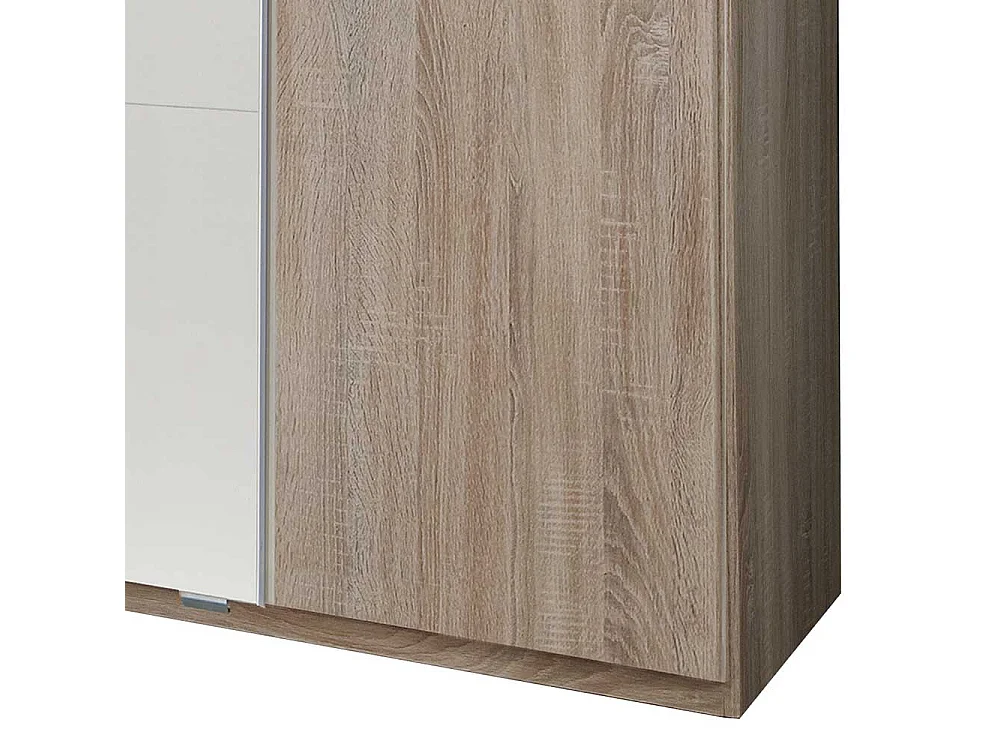 XL Schlafzimmerschrank 272 cm oder 316 cm breit Eiche Sägerau und Weiß