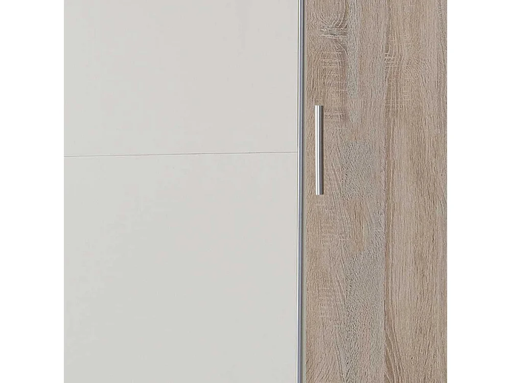 XL Schlafzimmerschrank 272 cm oder 316 cm breit Eiche Sägerau und Weiß