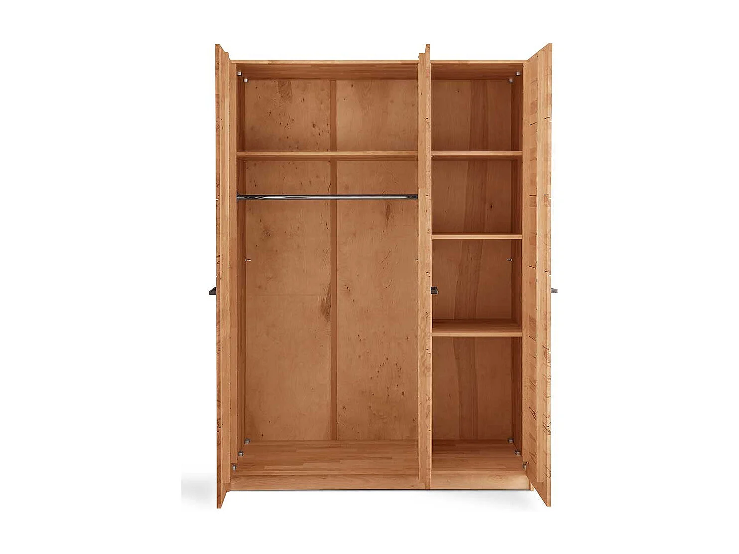 Kernbuche massiv Kleiderschrank 140 cm breit 197 cm hoch