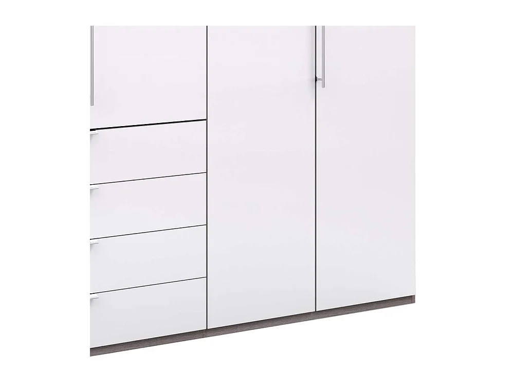 Moderner Jugend Kleiderschrank mit Falttüren vier Schubladen