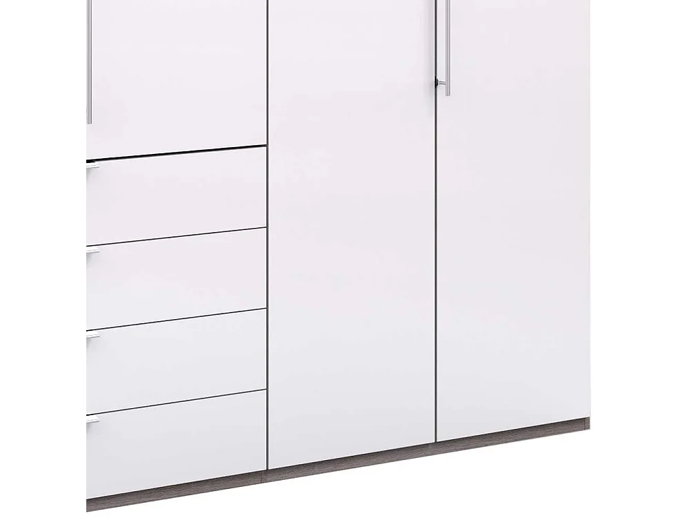 Moderner Jugend Kleiderschrank mit Falttüren vier Schubladen