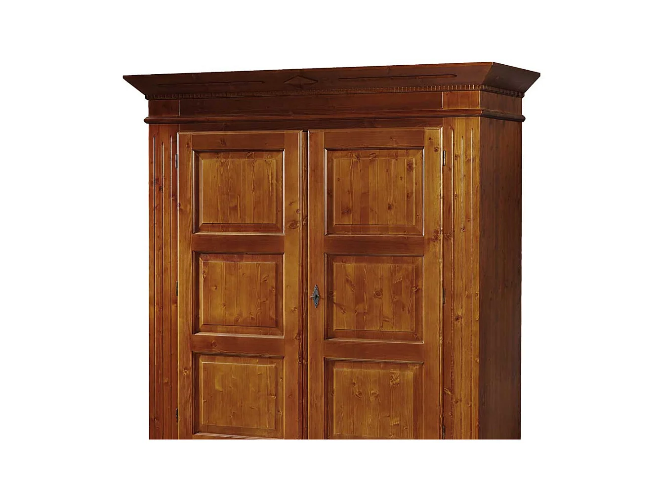 Schlafzimmer Kleiderschrank in Kirschbaumfarben Fichte Massivholz