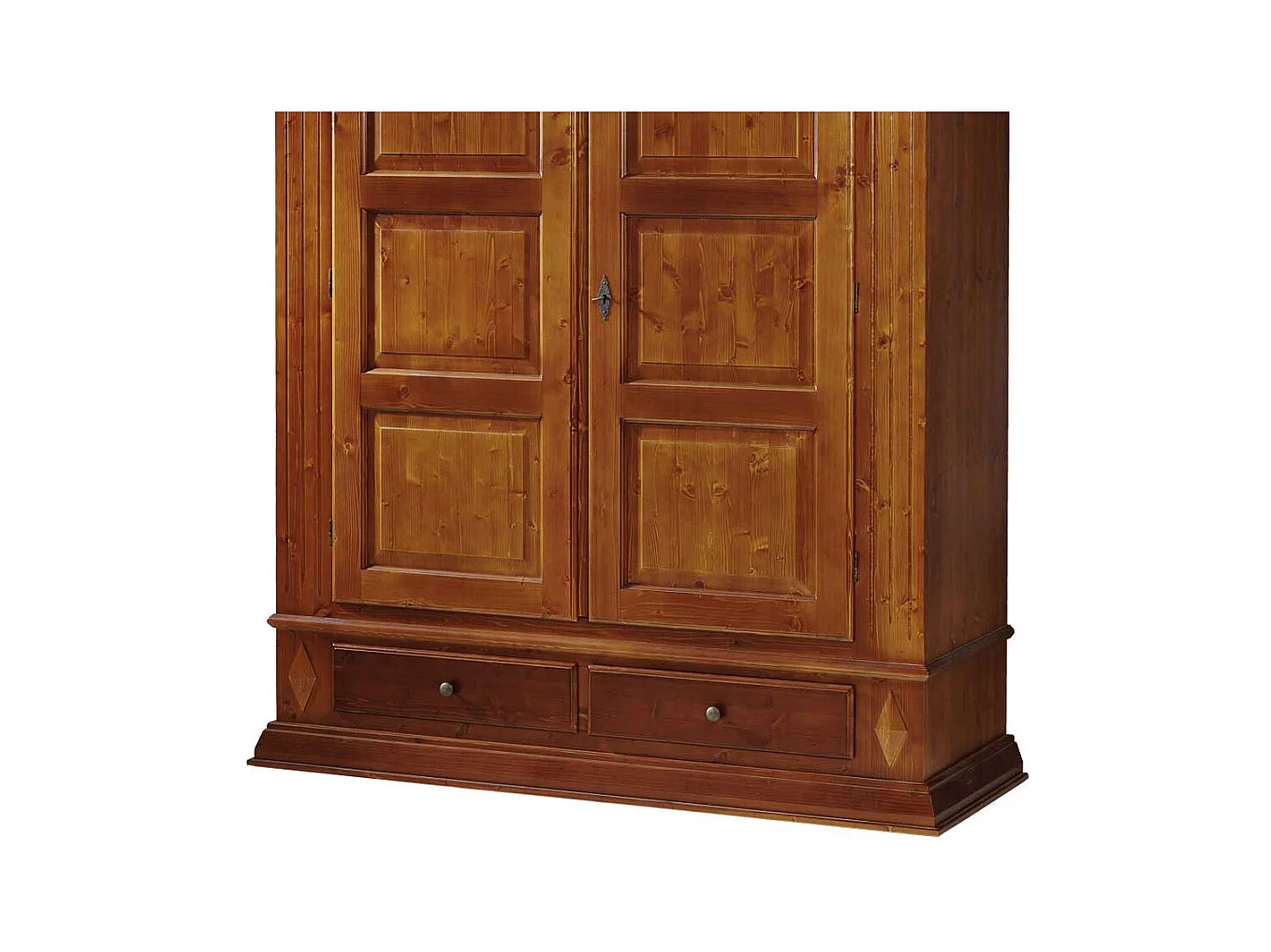 Schlafzimmer Kleiderschrank in Kirschbaumfarben Fichte Massivholz