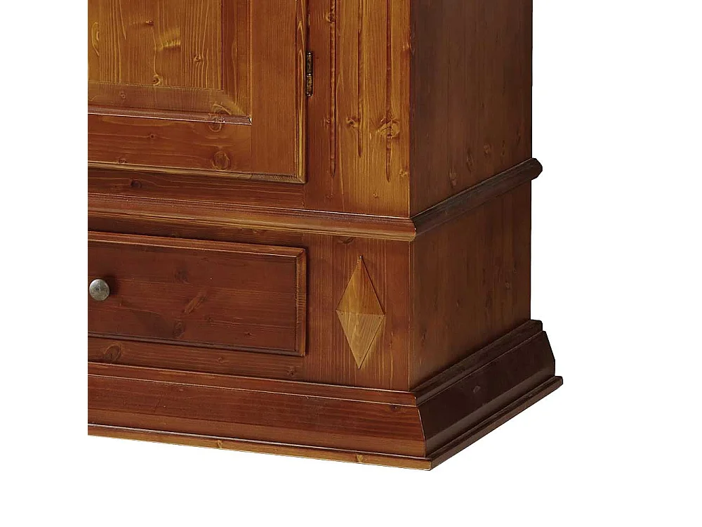 Schlafzimmer Kleiderschrank in Kirschbaumfarben Fichte Massivholz