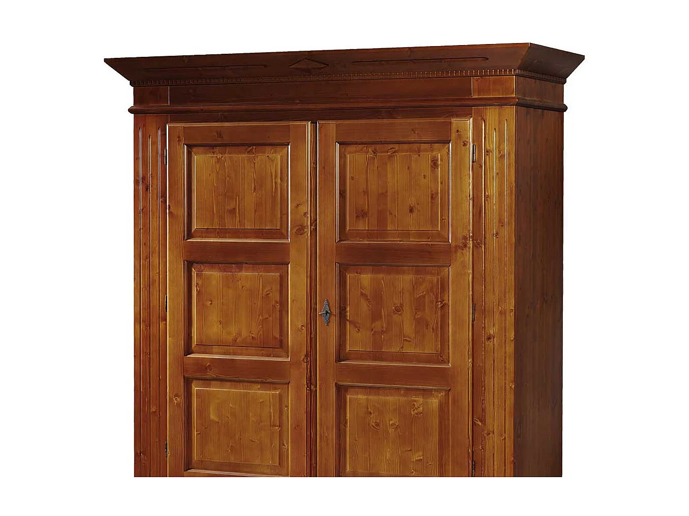 Schlafzimmer Kleiderschrank in Kirschbaumfarben Fichte Massivholz