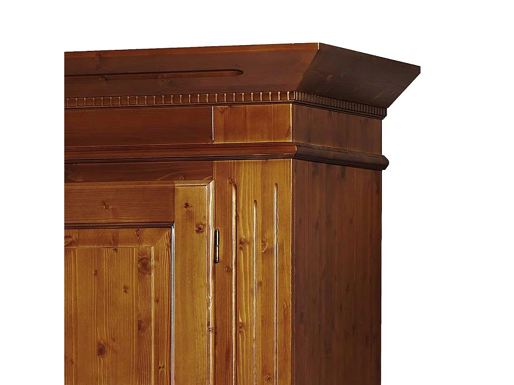 Schlafzimmer Kleiderschrank in Kirschbaumfarben Fichte Massivholz