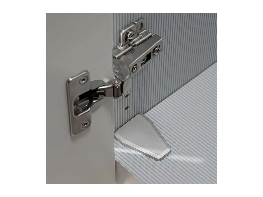 Drehtürschrank zweifarbig Kleiderschrank in modernem Design 216 cm hoch