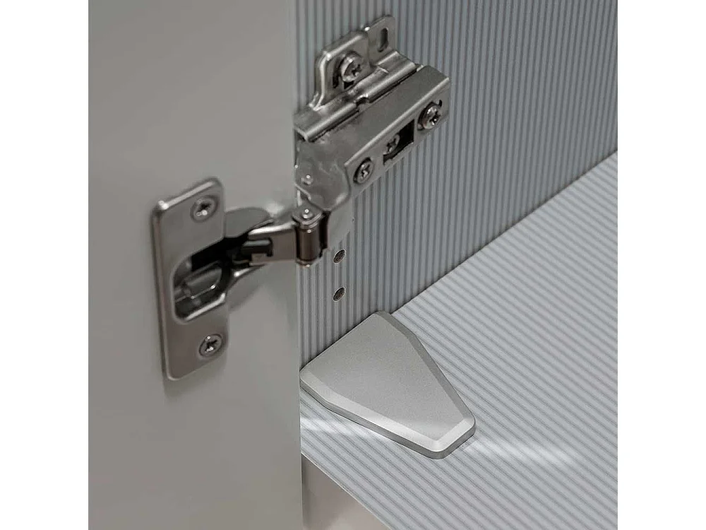 Drehtürschrank zweifarbig Kleiderschrank in modernem Design 216 cm hoch