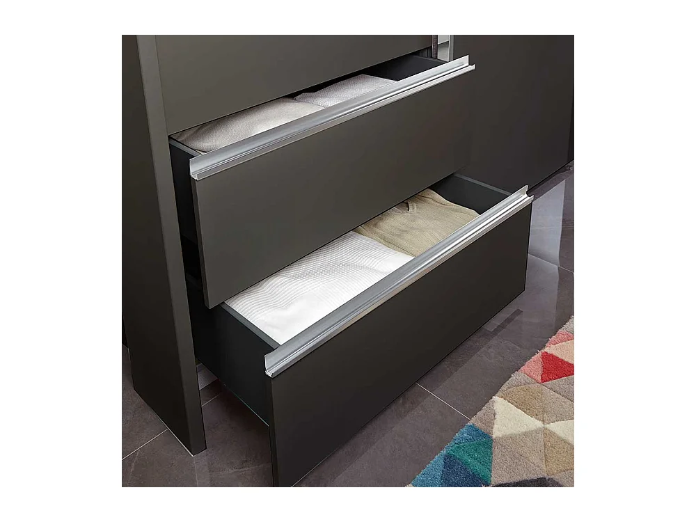 Kleiderschrank Jugendzimmer mit drei Schubladen modernem Design