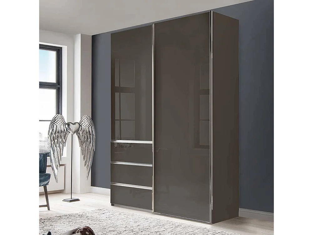 Kleiderschrank Jugendzimmer mit drei Schubladen modernem Design