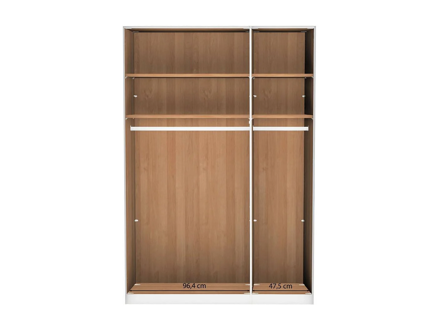 Kleiderschrank Drehtürschrank teilmassiv - Made in Germany