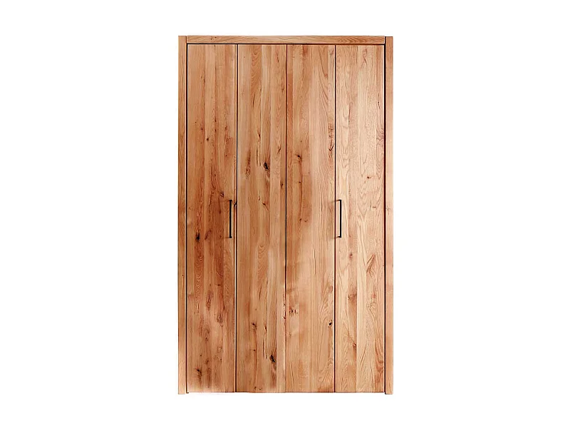 Schlafzimmerschrank mit 2 Falttüren Wildeiche Massivholz
