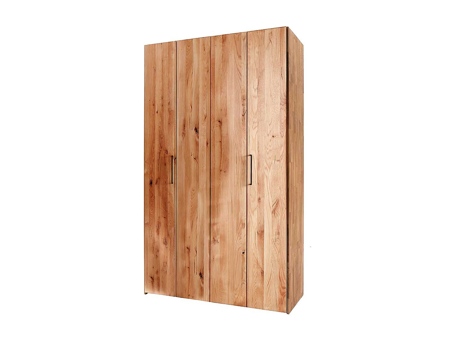 Schlafzimmerschrank mit 2 Falttüren Wildeiche Massivholz