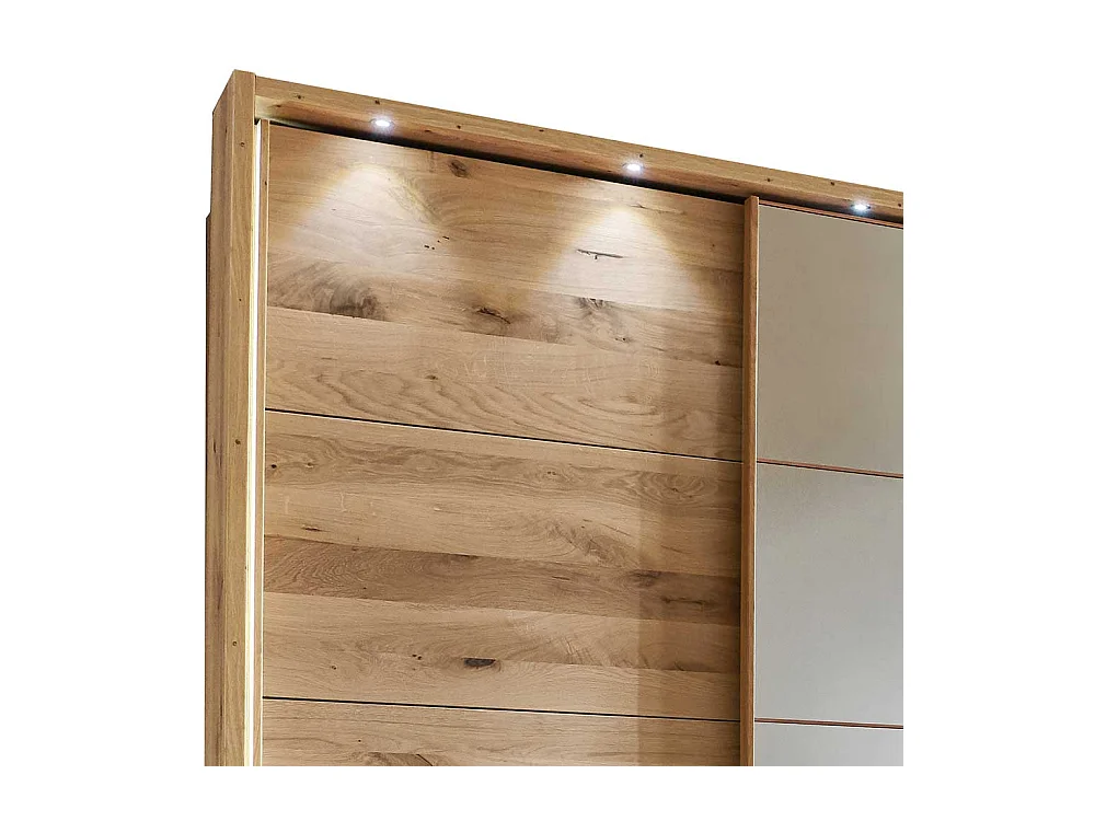 Spiegel Kleiderschrank mit Schwebetüren Passepartout mit LED