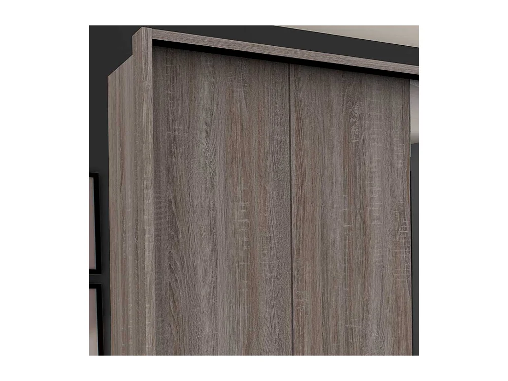 Panorama Schlafzimmerschrank mit Falttüren Spiegeltür