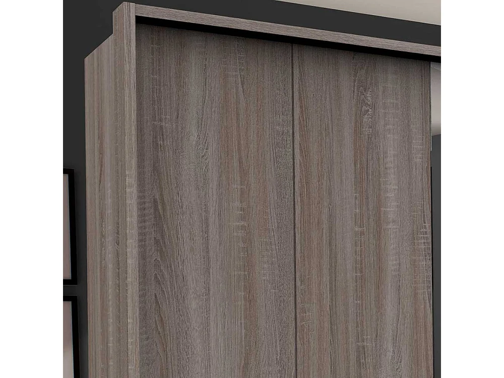 Panorama Schlafzimmerschrank mit Falttüren Spiegeltür