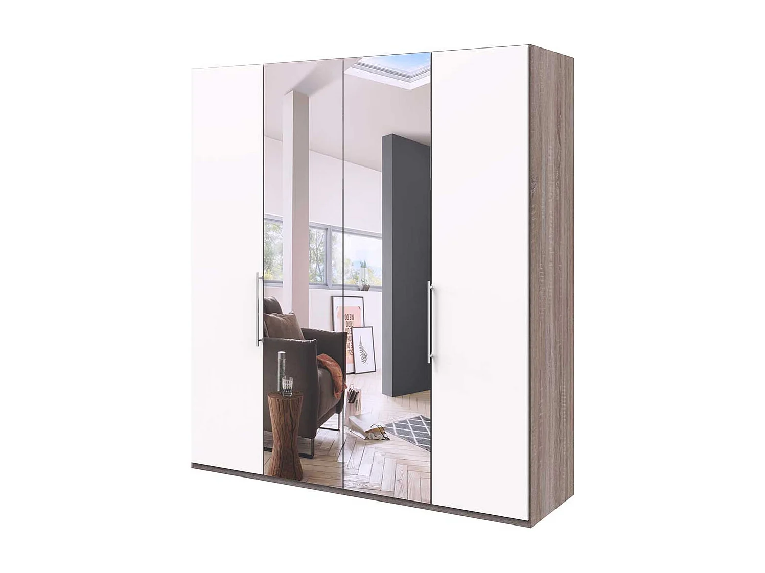 Jugend Kleiderschrank 2 türig mit Spiegel Made in Germany